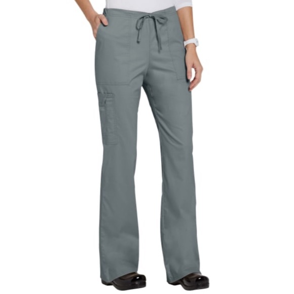 4 Pocket Drawstring Cargo Scrub Pants - Picture 3 of 4